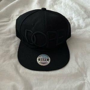 DOPE snap back cap